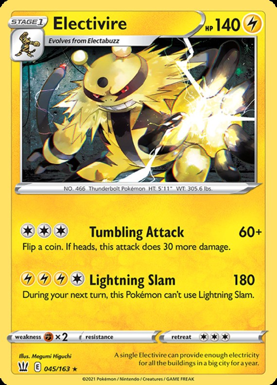 Electivire – 045/163 – Rare – Lightly Played