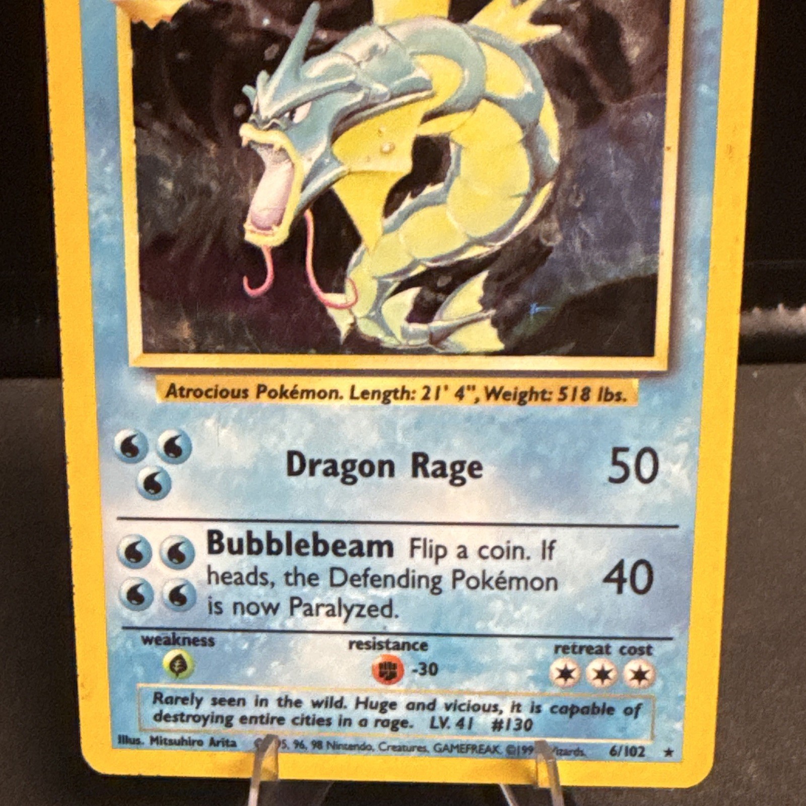 Wizards of the Coast Gyarados 006/102 Base Set Holo Rare ENG 1999 100HP