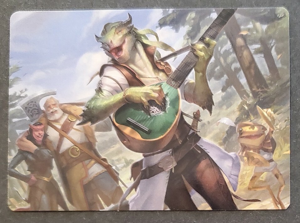 2021 MTG 64/81 WANDERING TROUBADOUR AFR Rudy Siswanto Art Series card NM/MT
