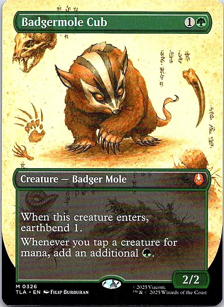 Badgermole Cub (Borderless) M Creature — Badger Mole Normal Avatar: The Last Air