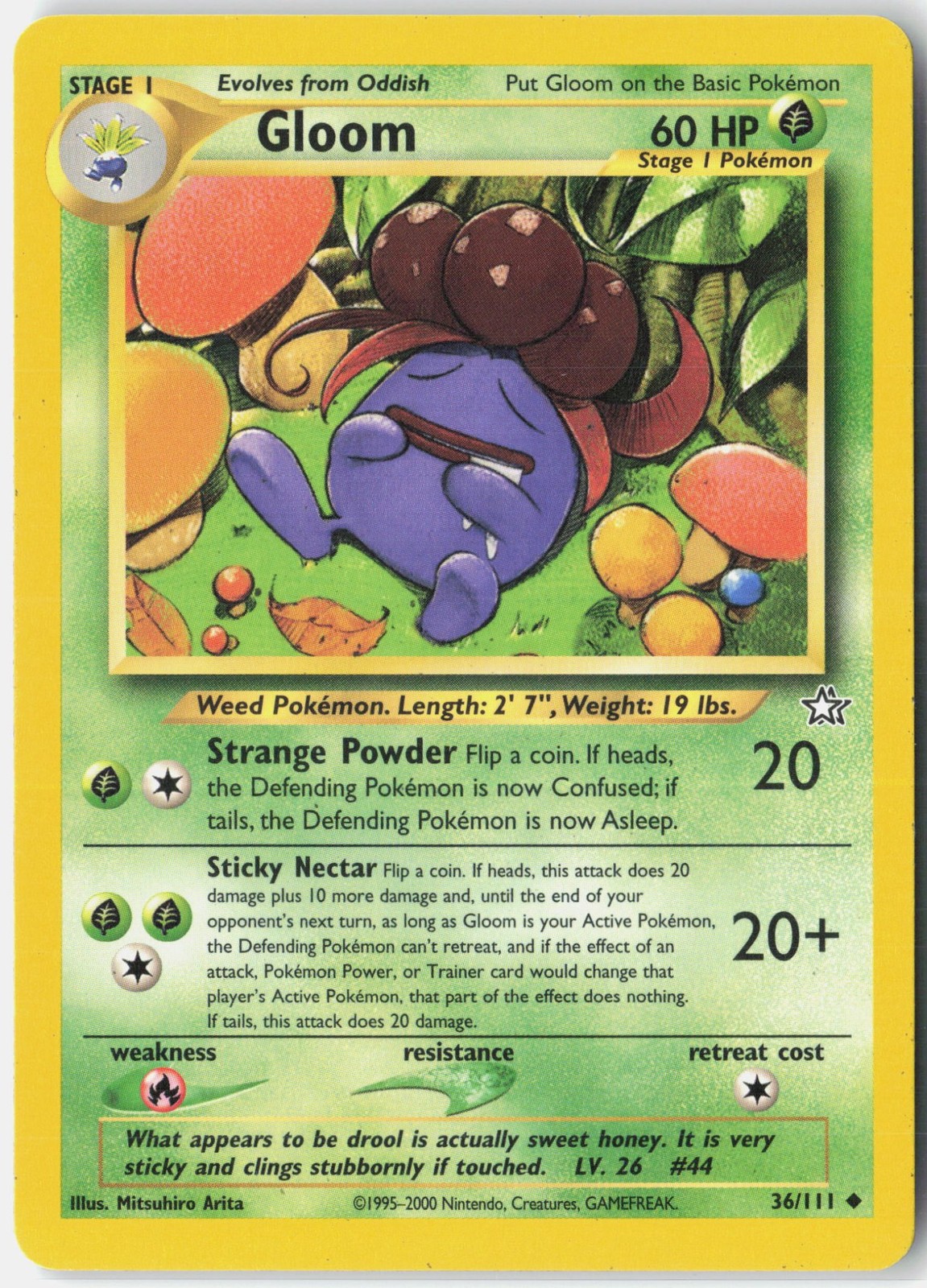 Gloom Unlimited [Neo Genesis – 036/111] – NM – Pokemon TCG Card