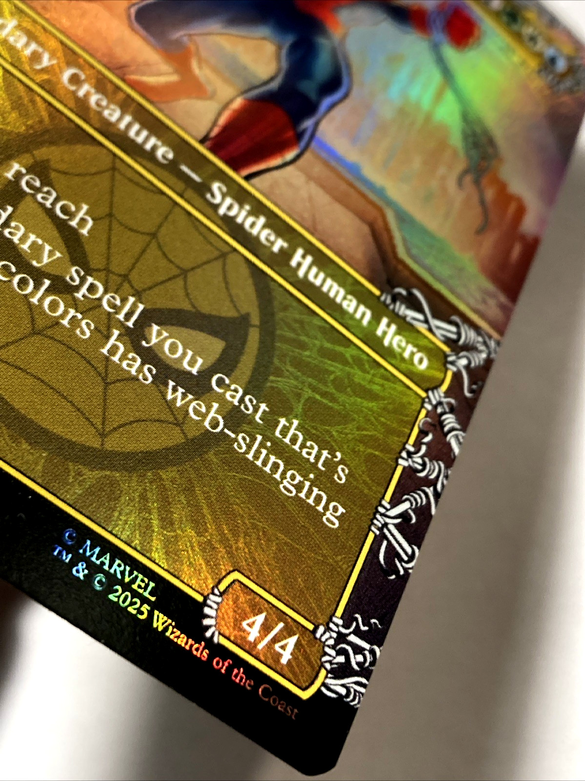 MTG Peter Parker (Borderless Foil) Marvel’s Spider-Man 0208 LP – NM