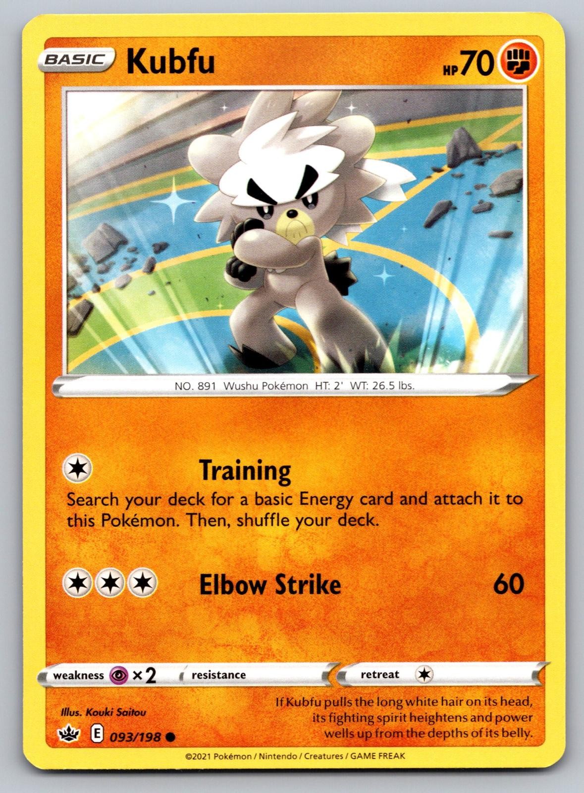 Kubfu 093/198 Common Chilling Reign Pokemon Near Mint