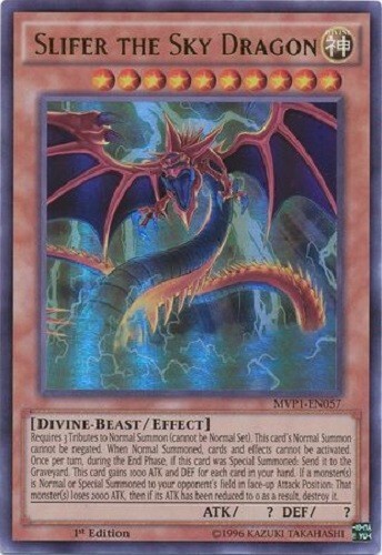 * SLIFER THE SKY DRAGON * 1ST EDITION HOLOGRAPHIC (ALT ART) MVP1-EN055 YUGIOH!