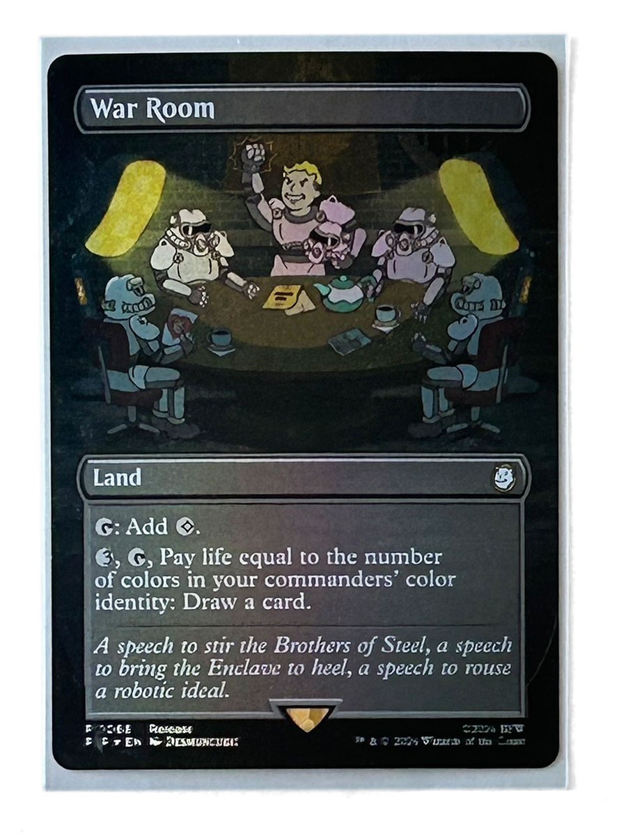 MTG War Room Borderless Foil Promo #1068 Launch Party PIP Release Misprinted