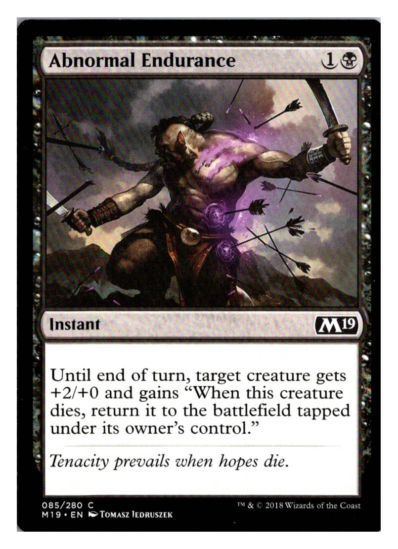 Abnormal Endurance 85 C Core Set 2019 NM