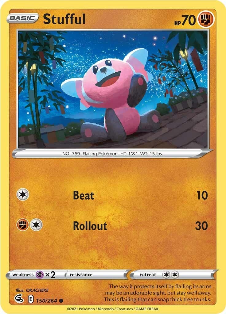 Stufful – [SWSH08 – 150/264] – Reverse Holofoil – Common – Pokemon – EN