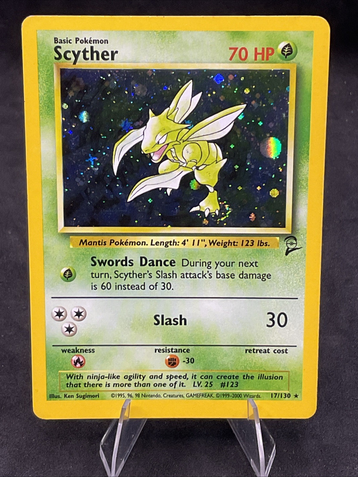Scyther – 017/130 – Base Set 2 – Holo – Pokemon Card