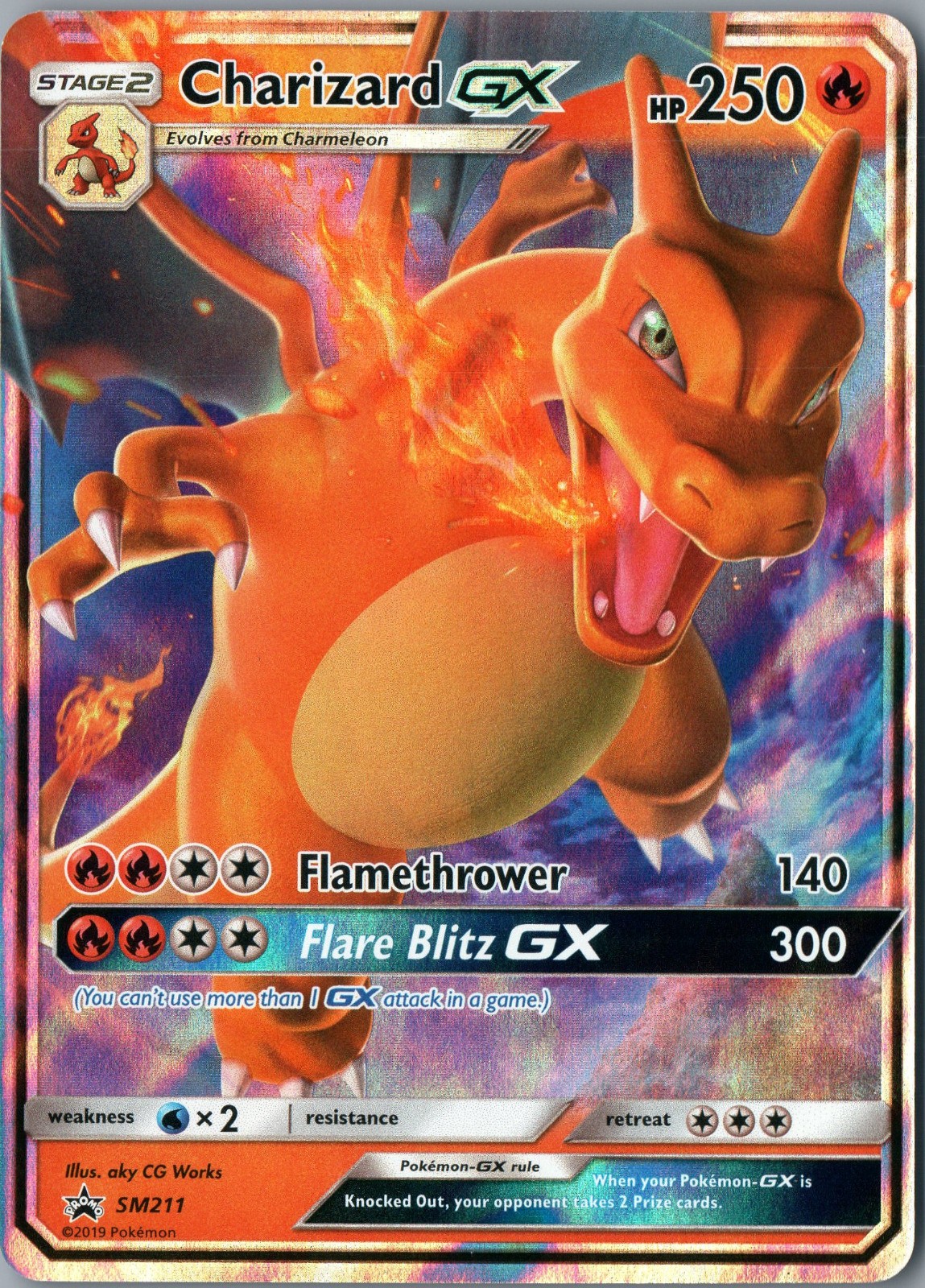Charizard GX – Promo SM Promos SM211 NM Holo – Pokemon