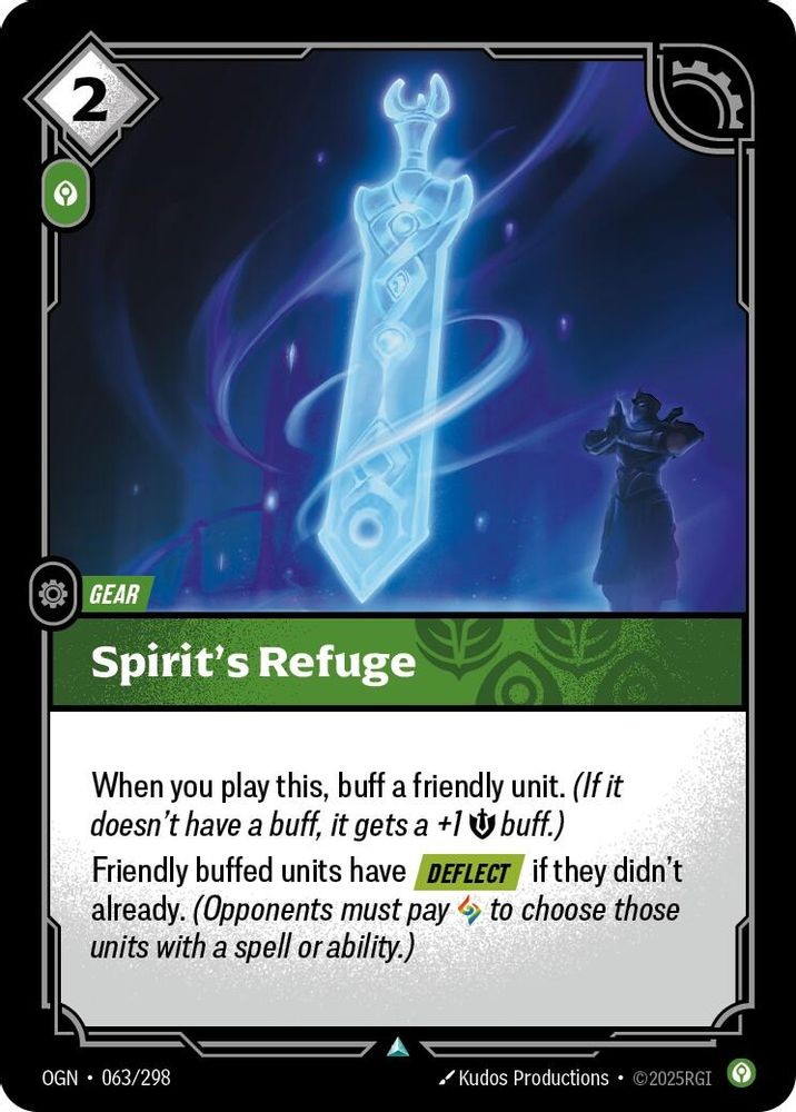 Spirit’s Refuge 063/298 Uncommon Origins Riftbound Near Mint