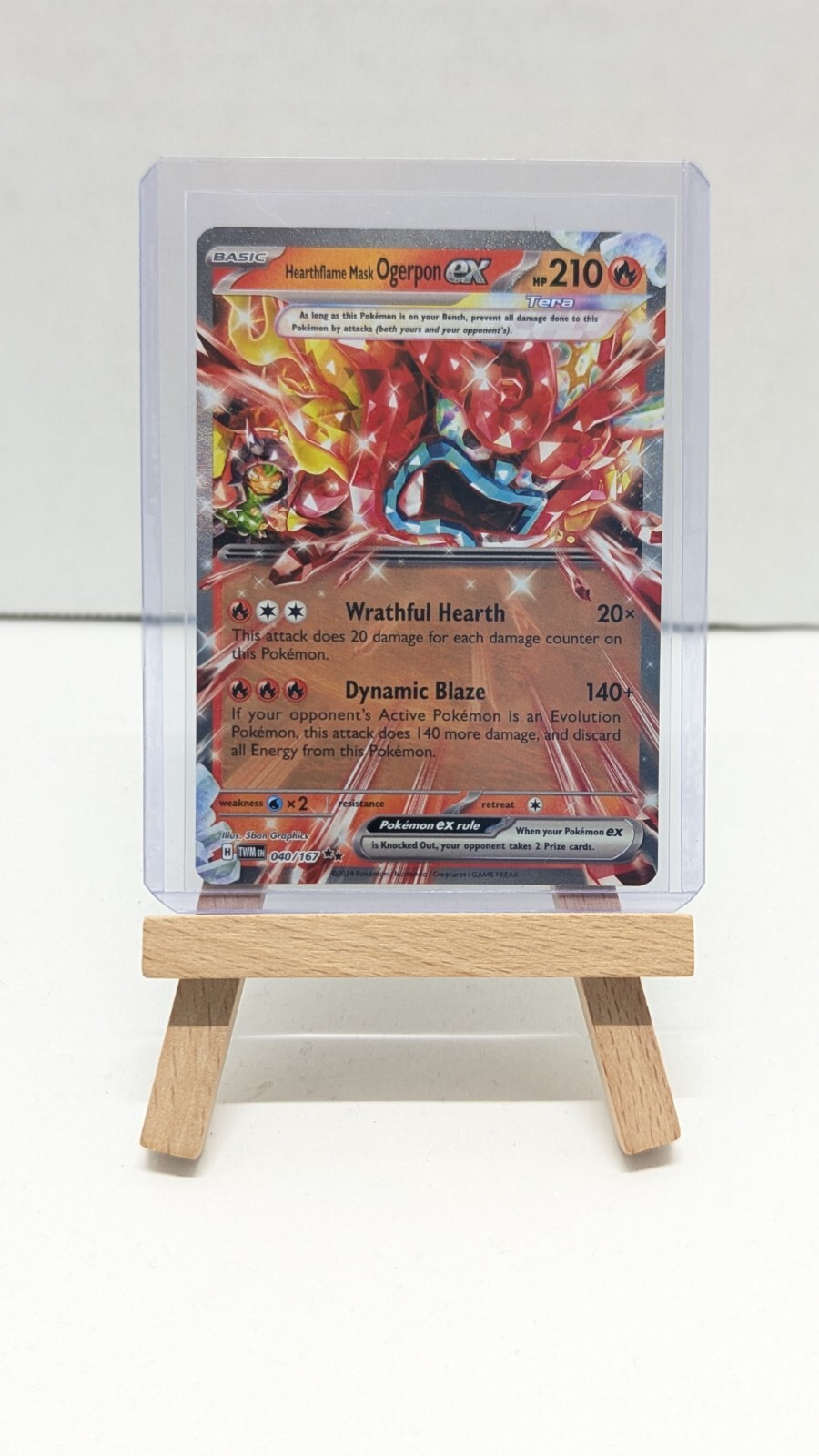 Pokémon TCG, Hearthflame Mask Ogerpon Ex 040/167 – Twilight Masquerade