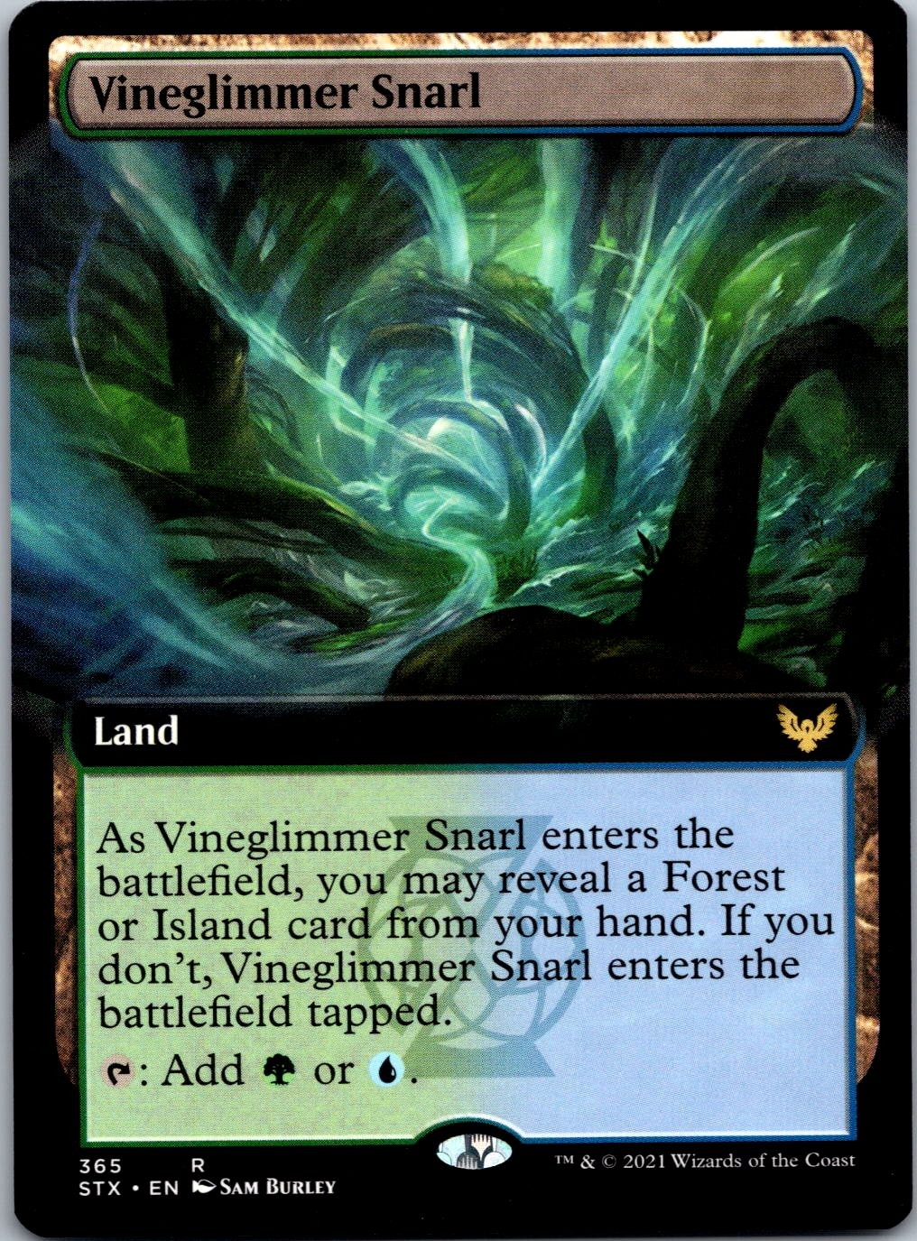 Vineglimmer Snarl (Extended Art) [STX – 365] NM Magic