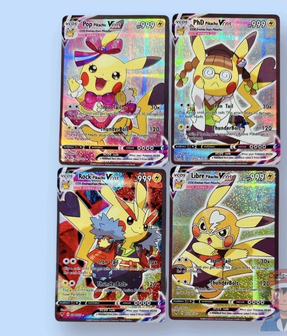 Pikachu Pokemon Cute Cosplay K-Pop, Rock, PHD, Libre Doujin ACG HOLO Card