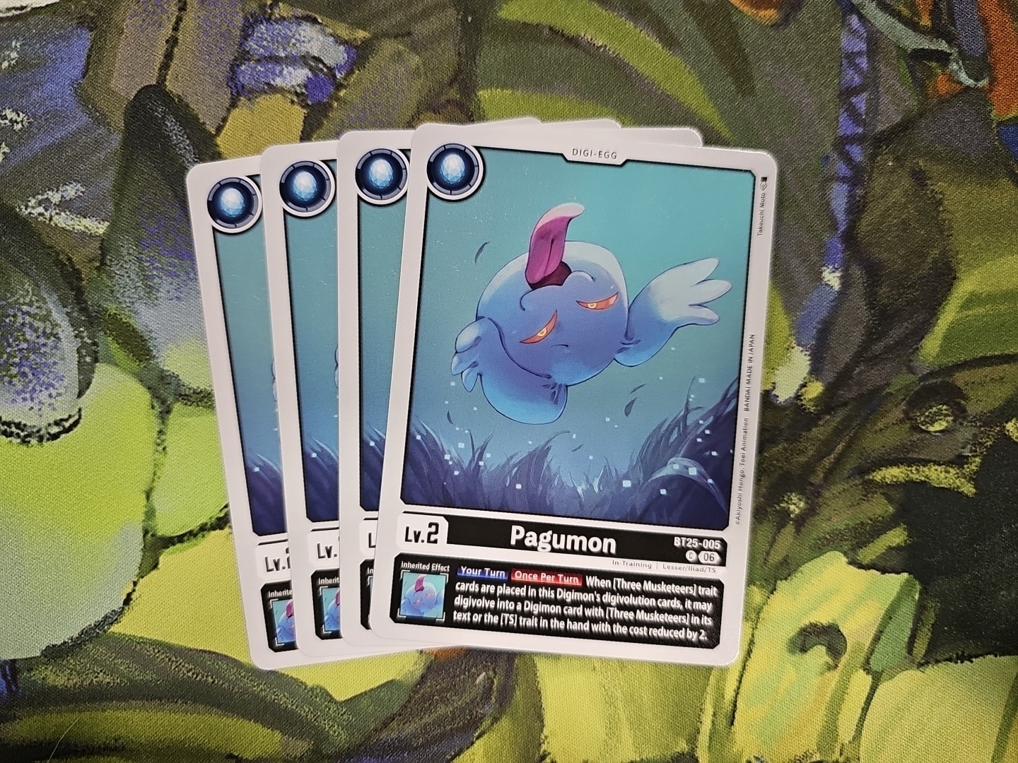 Digimon TCG BT25-005 Dual Revolution Pagumon x4 Playset