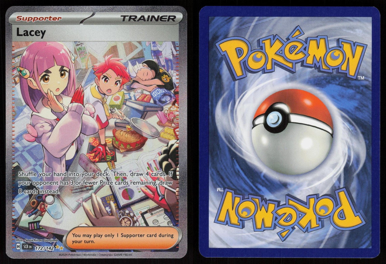 Lacey 172/142 Stellar Crown Holo Special Illustration Rare POKEMON