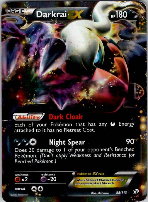 Darkrai EX Legendary Treasures 88/113 Holo HP