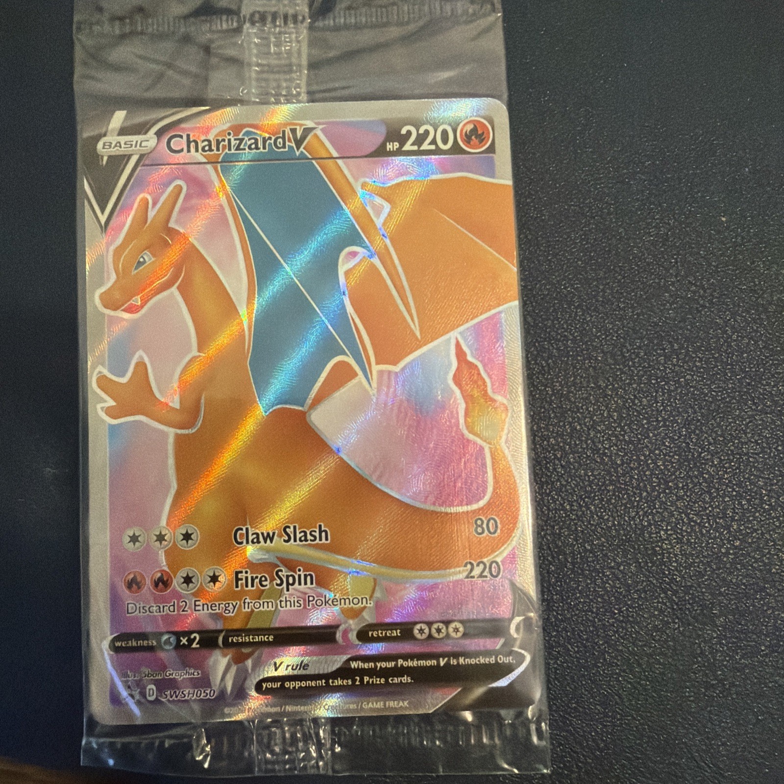Pokémon Charizard V SWSH050 Champion’s Path Promo Holo SEALED