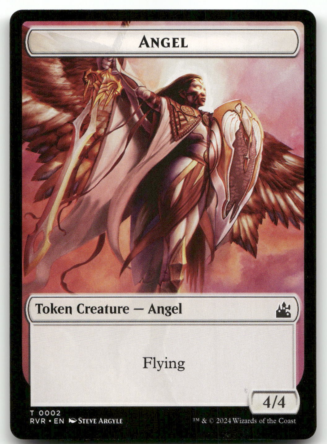 Angel Token (0002) #2 (NM) Ravnica Remastered RVR Magic MTG
