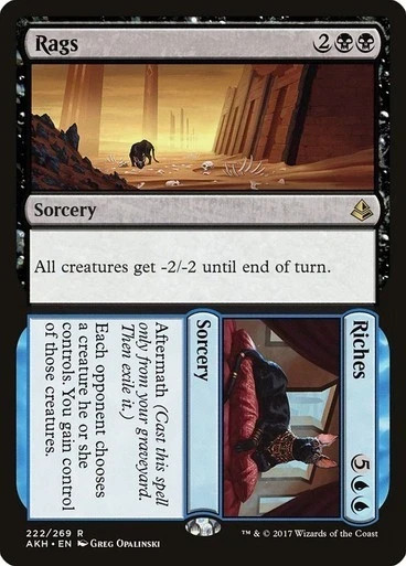 Rags / Riches NM/M Amonkhet Multicolor Sorcery Mtg Magic English Regular