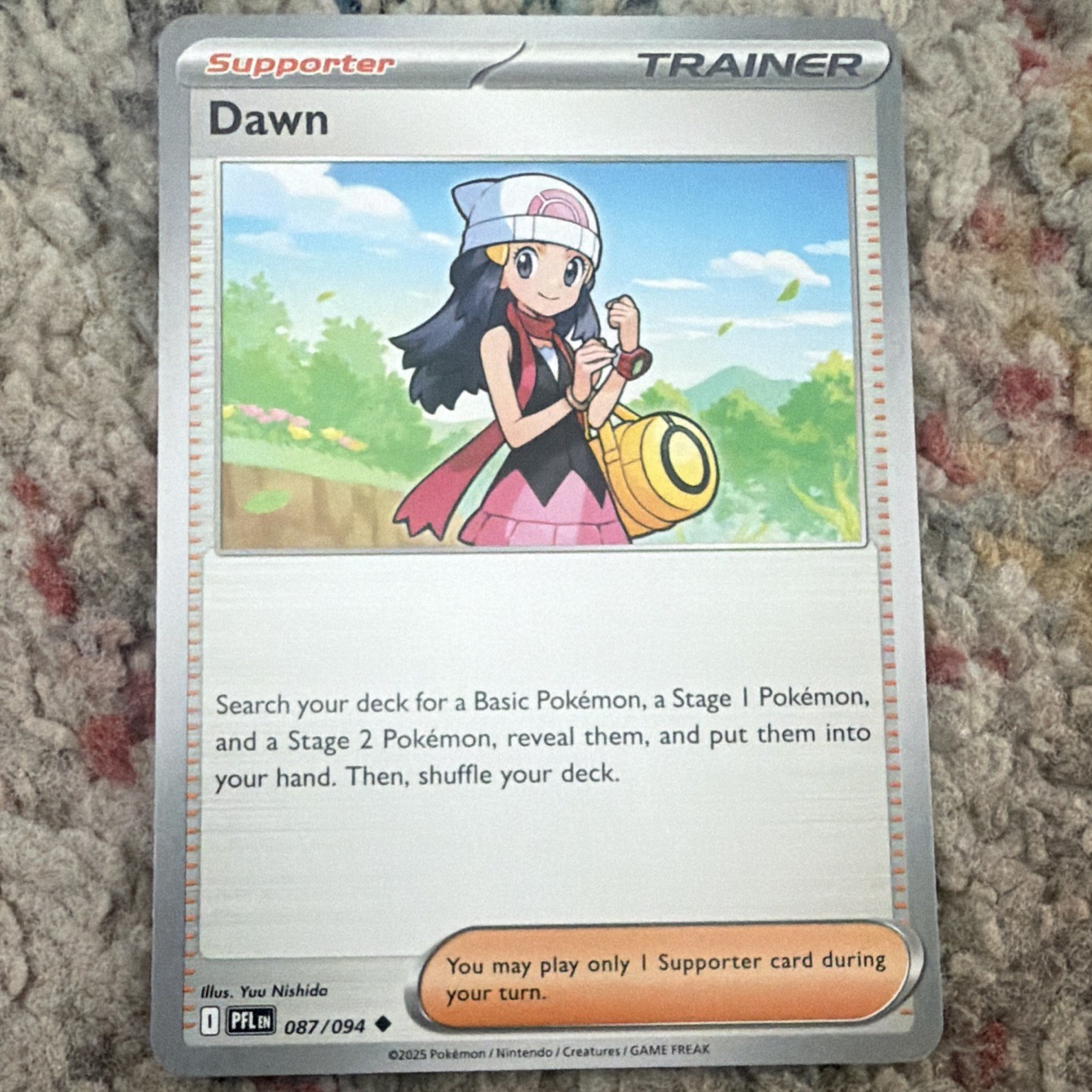 The Pokémon Company Dawn Trainer 087/094 Me02 Phantasmal Flames Regular
