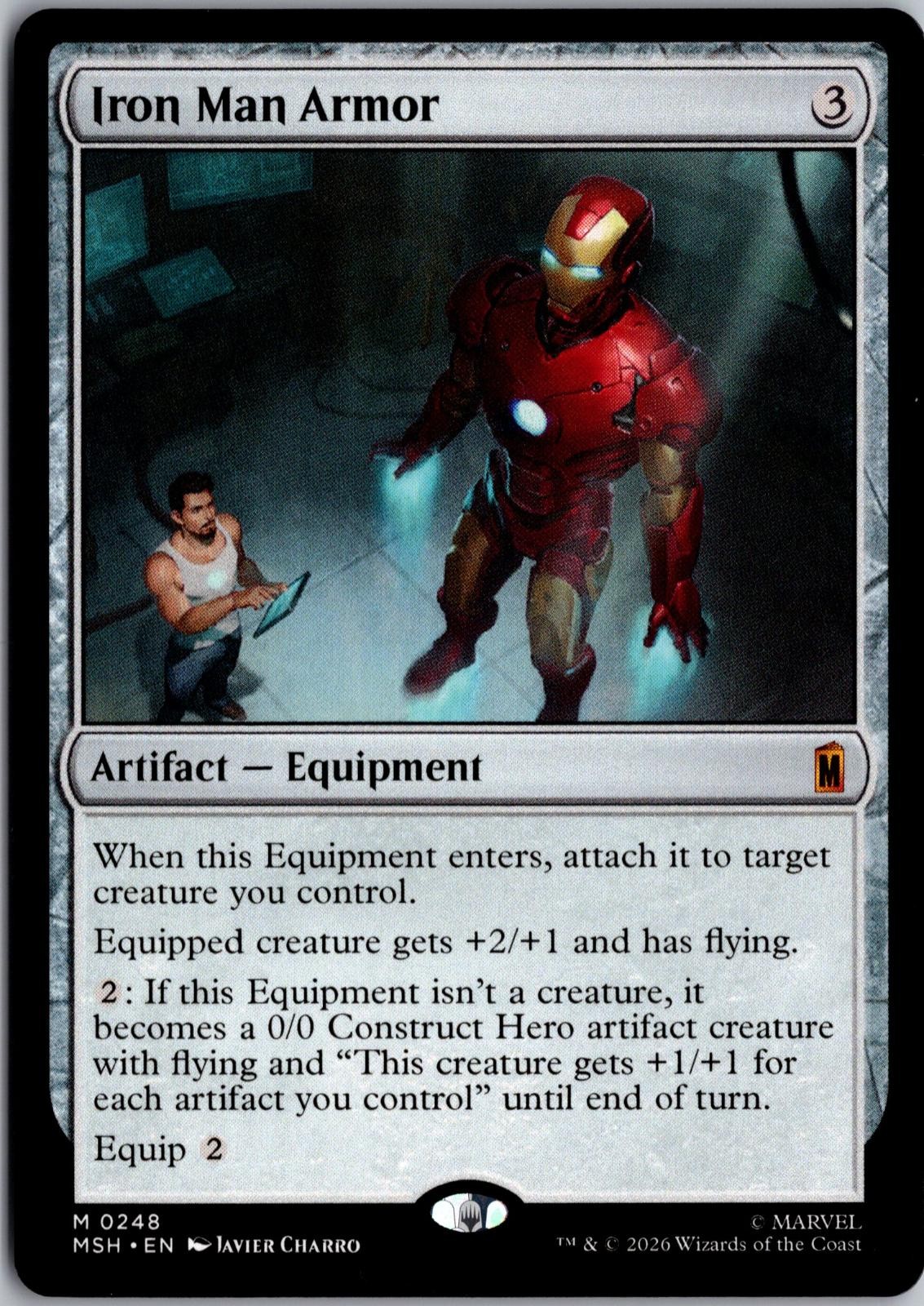Iron Man Armor 248 Mythic Marvel Super Heroes Magic: The Gathering Near Mint