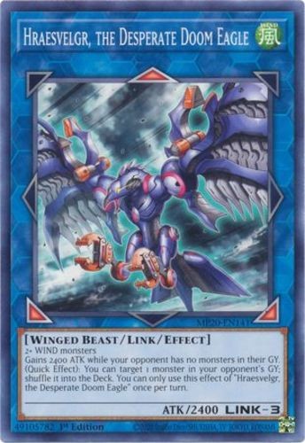 Yugioh! LP Hraesvelgr, the Desperate Doom Eagle – MP20-EN141 – Common – 1st Edit