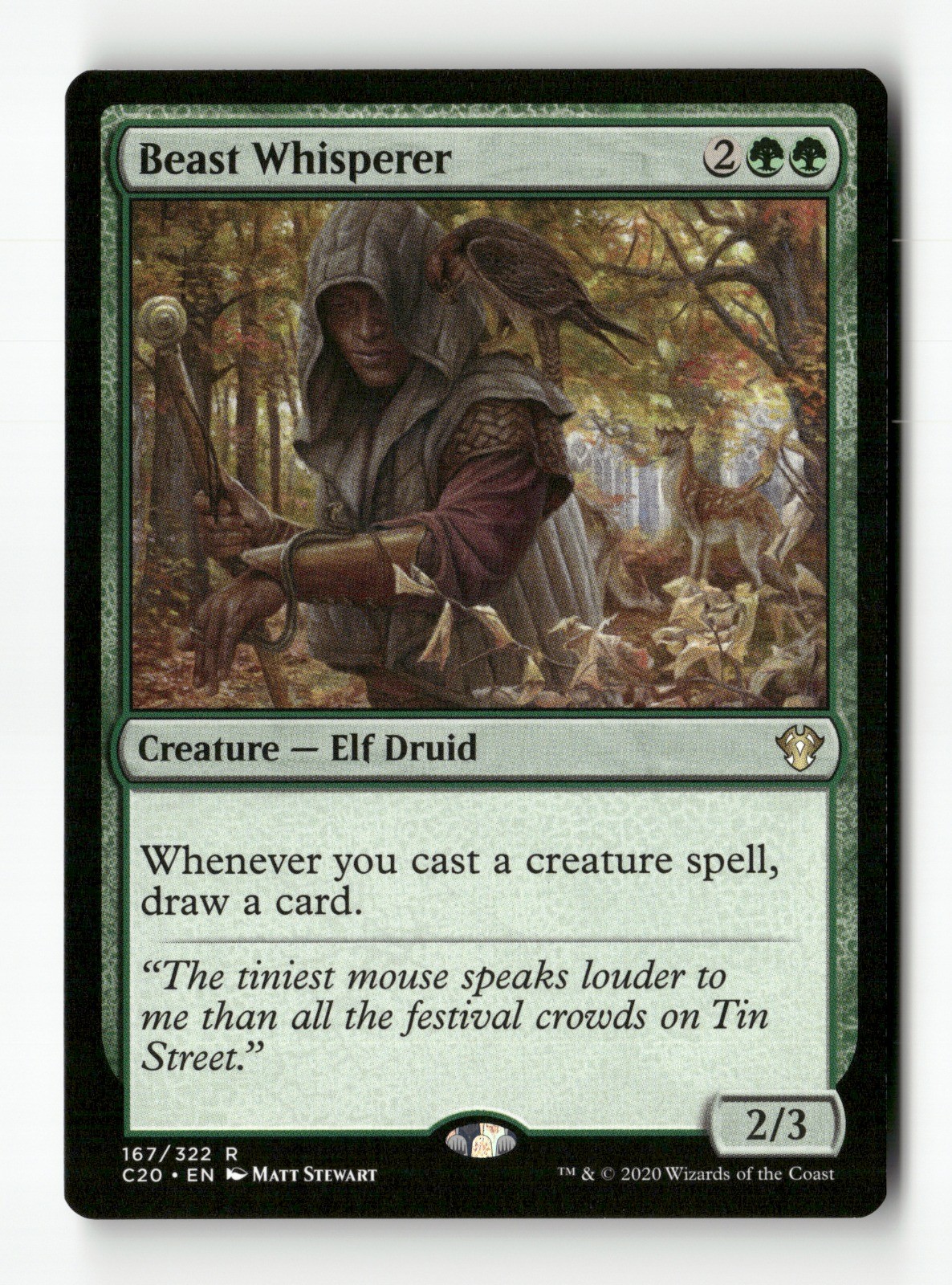 Beast Whisperer R – Commander 2020 167 LP MTG