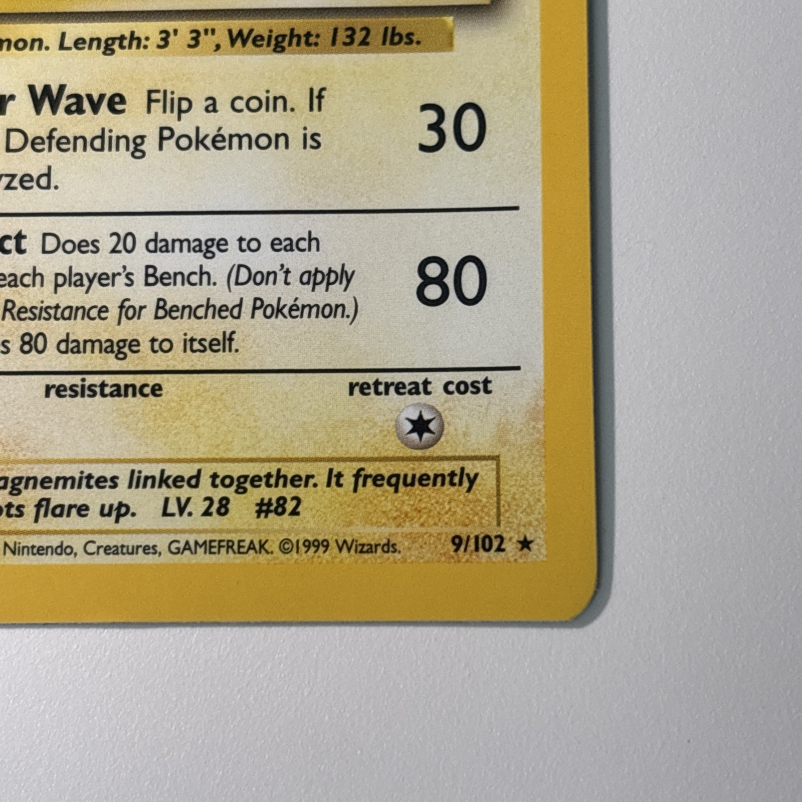 Magneton 009/102 Base Set Holo Pokémon TCG