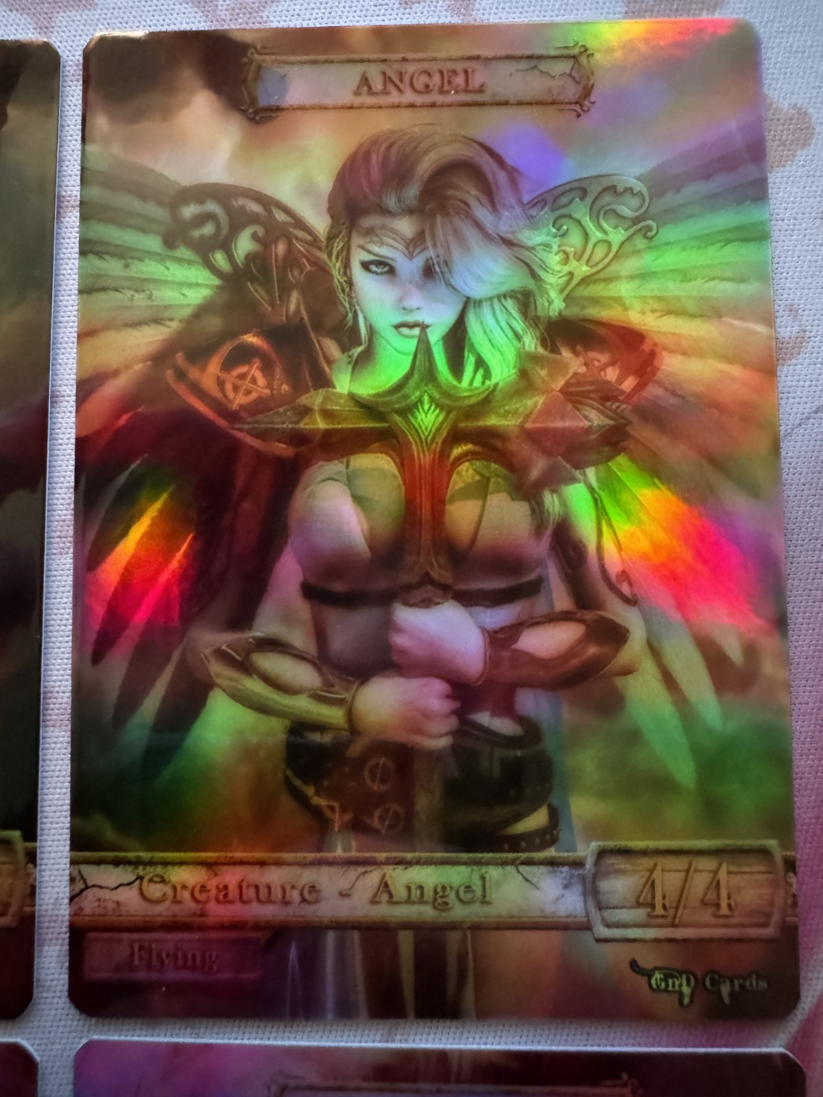 Magic the Gathering: MTG (4x) Custom Angel-Creature Token Proxies HOLO FOIL