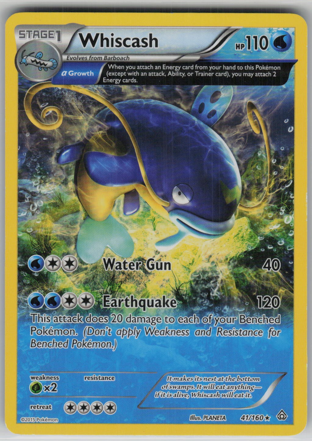 Whiscash (Alpha) 41/160 Rare XY – Primal Clash Daisuke Ito