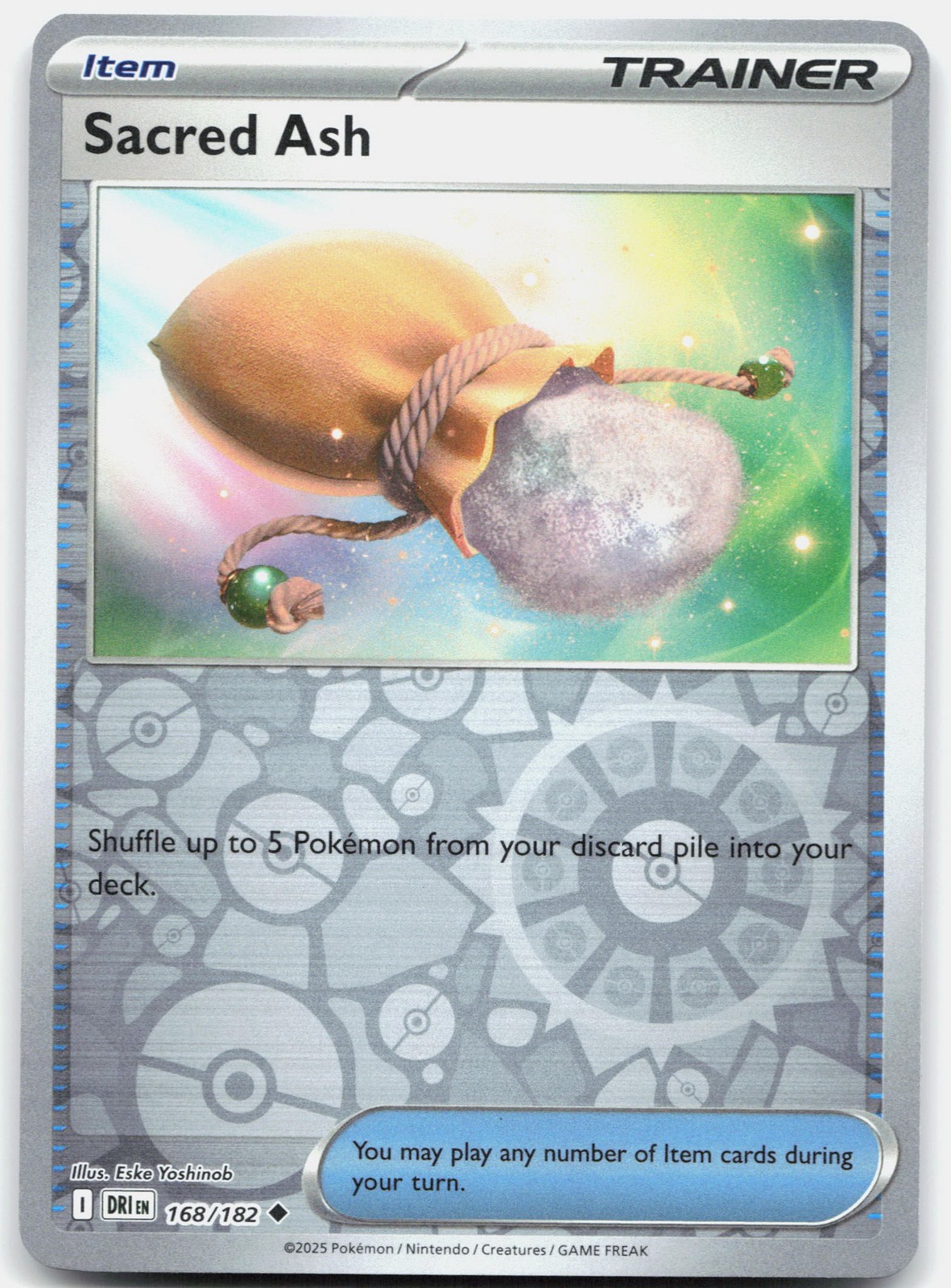 Sacred Ash Reverse Holo Uncommon SV10: Destined Rivals 168/182 NM Eske Yoshinob