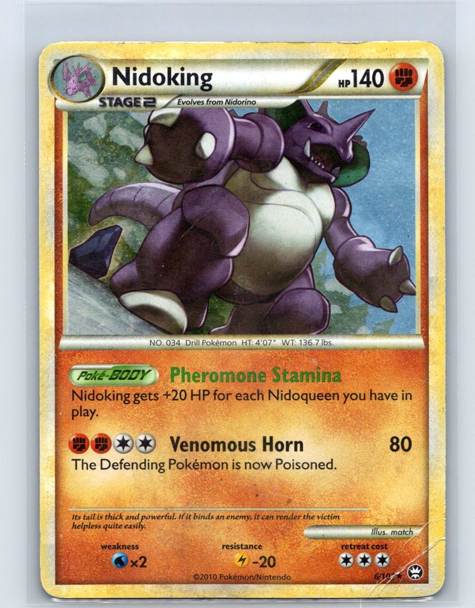 Nidoking 6/102 Holo Rare Triumphant 2010 HP