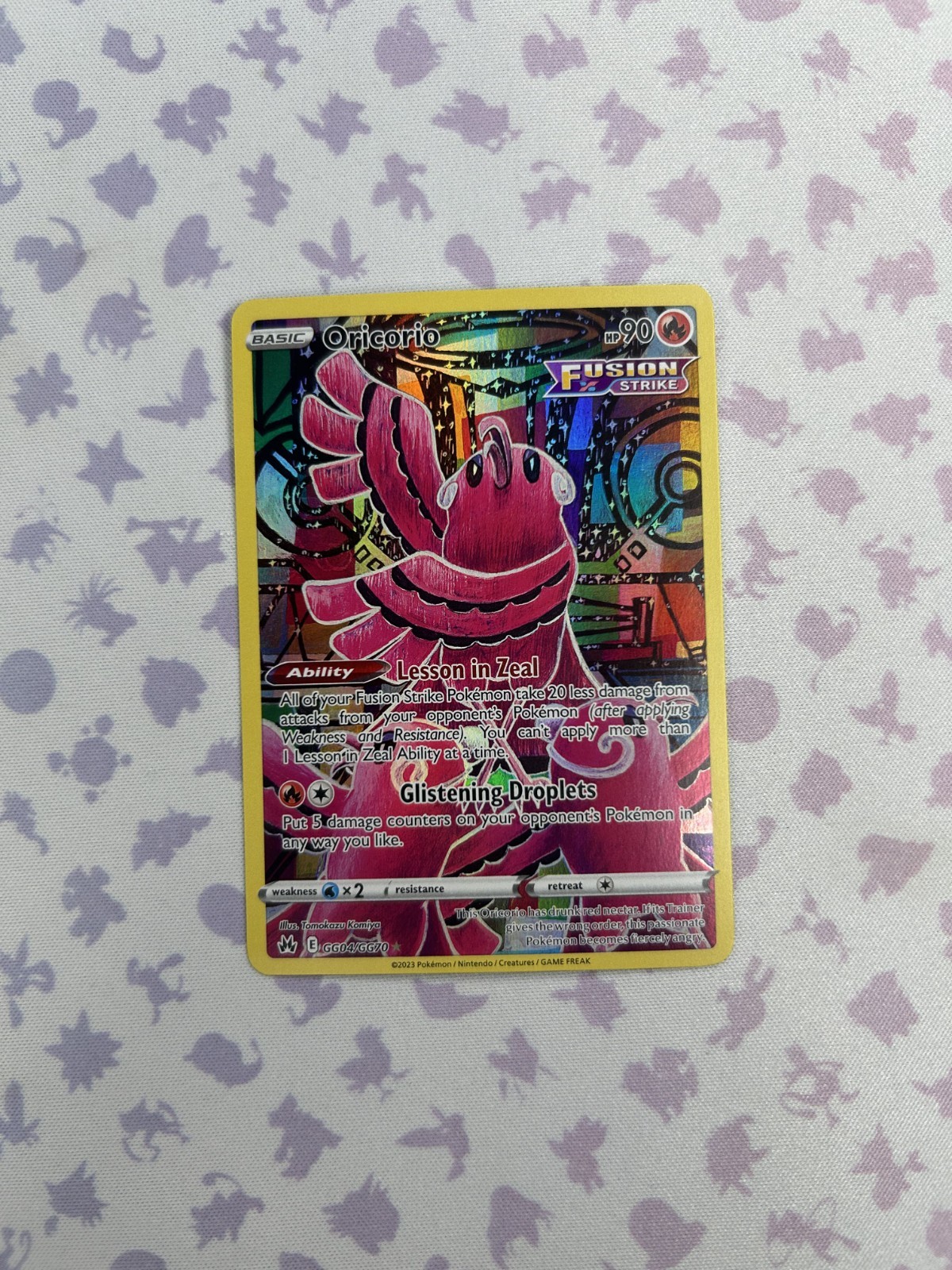Oricorio GG04/GG70 SWSH: Crown Zenith: Galarian Gallery Holo