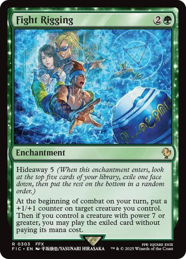 NM Fight Rigging, MTG, Final Fantasy Commander, Magic the Gathering, 303