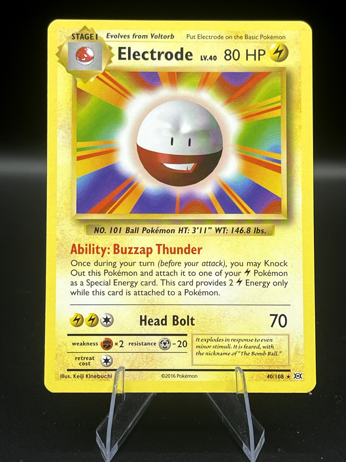 (NM) Electrode 40/108 Reverse Holo AND Non Holo – SELECT – XY Evolutions 319a-31