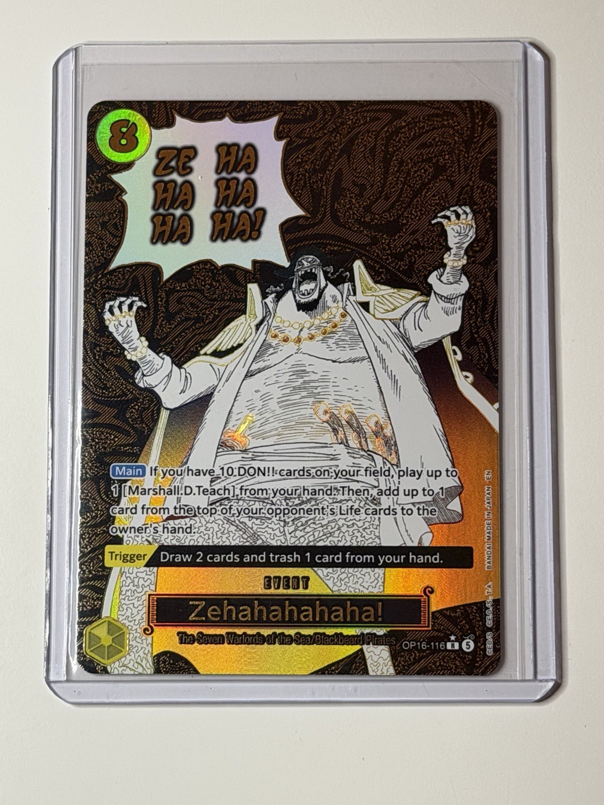 Zehahahahaha! (Alternate Art) OP16-116 The Time of Battle Foil One Piece
