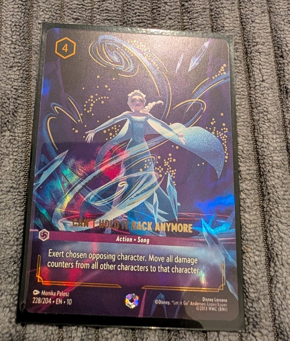 Ravensburger Disney Lorcana Enchanted Foil Elsa Can’t Hold It Back 228/204