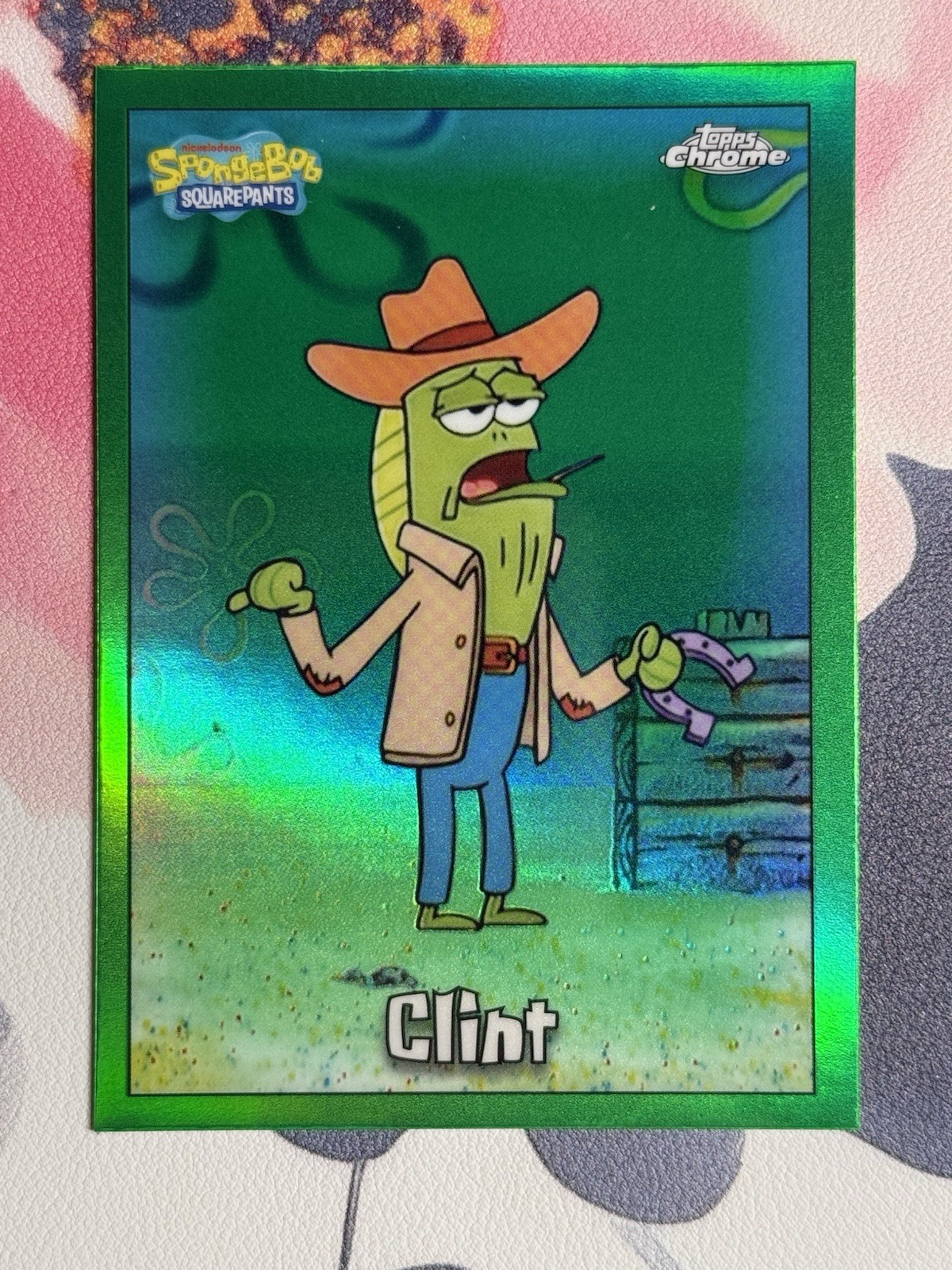 2025 Topps Chrome Spongebob KELP GREEN REFRACTOR Cards #1-200 – You Choose!