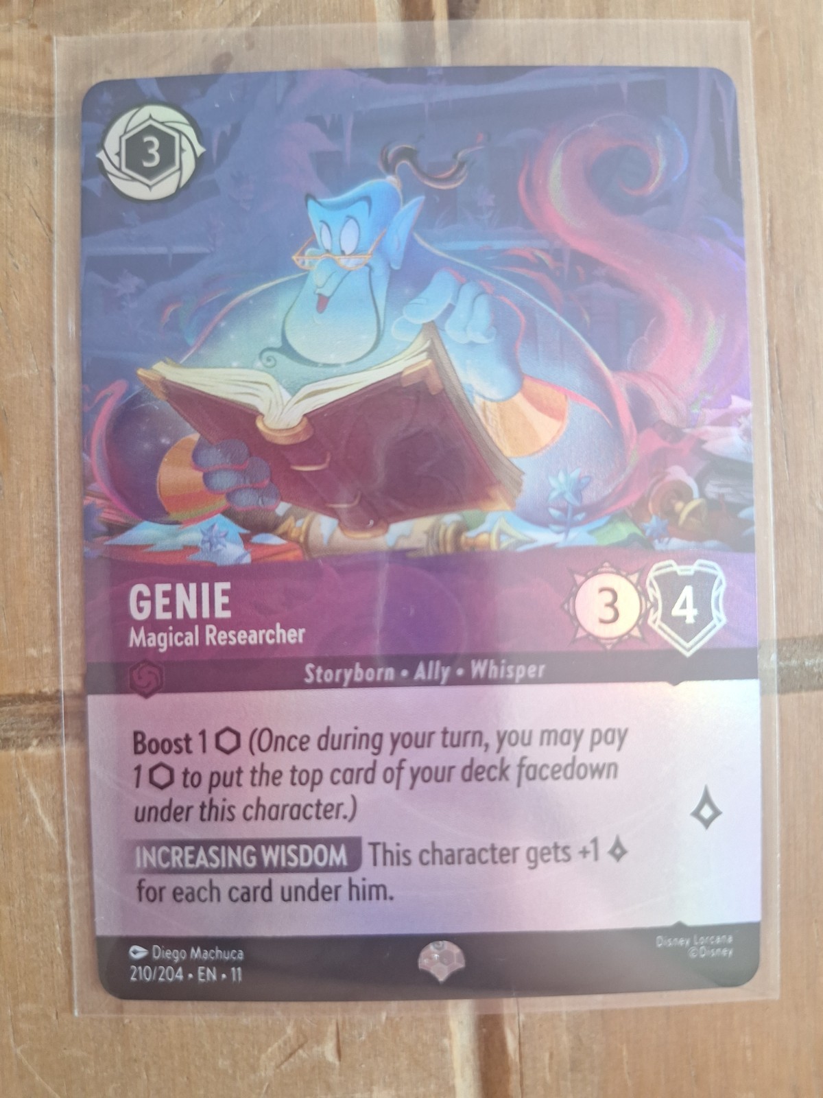 Disney Lorcana Genie Magical Researcher Epic Foil 210/204