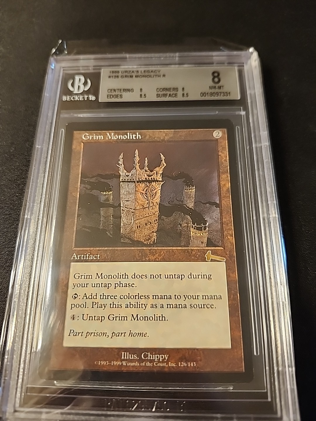 Grim Monolith Graded BGS 85 NM MINT G2U