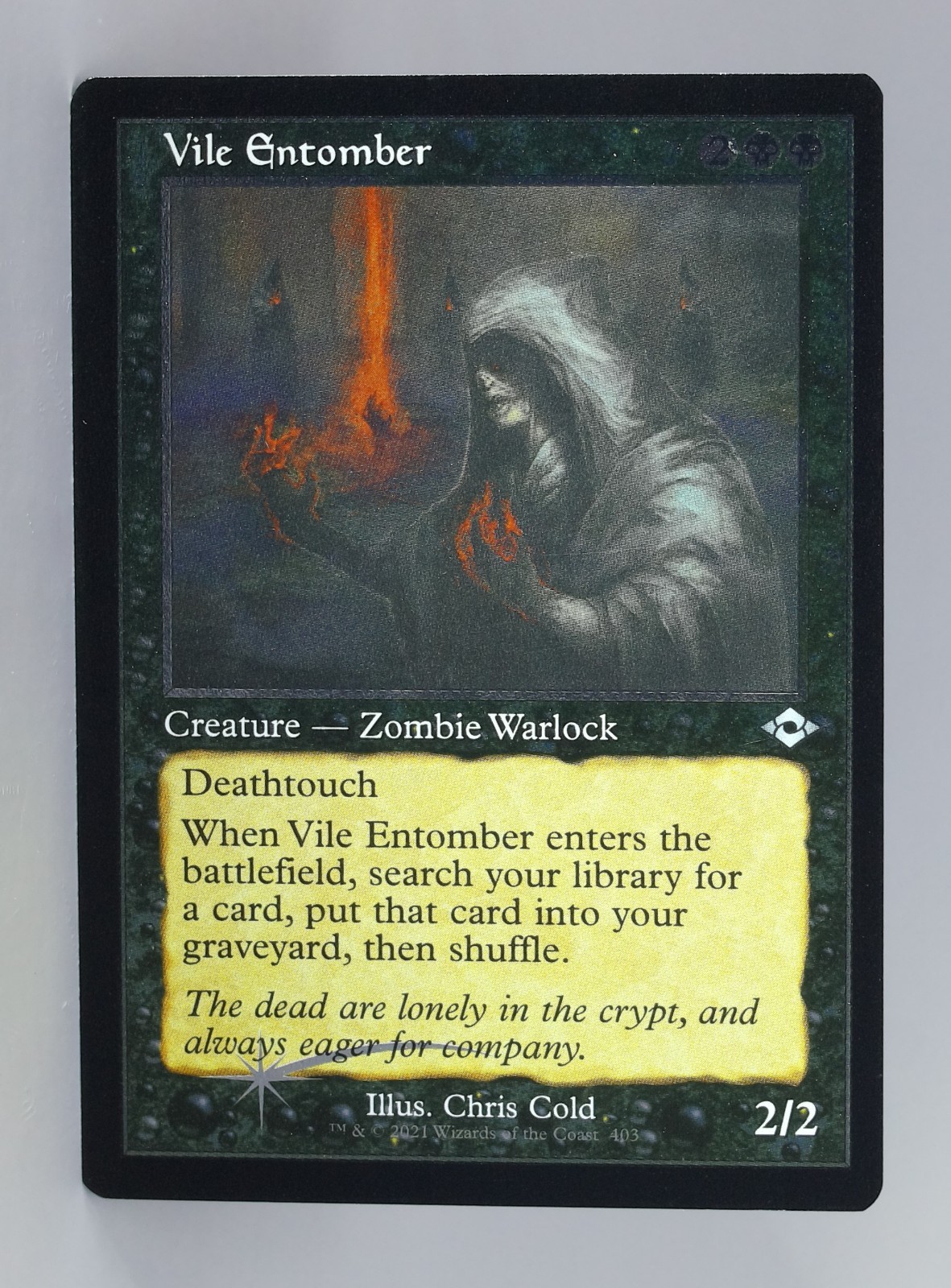 Magic the Gathering Modern Horizons 2 #403 Vile Entomber Retro Frame Foil Etched