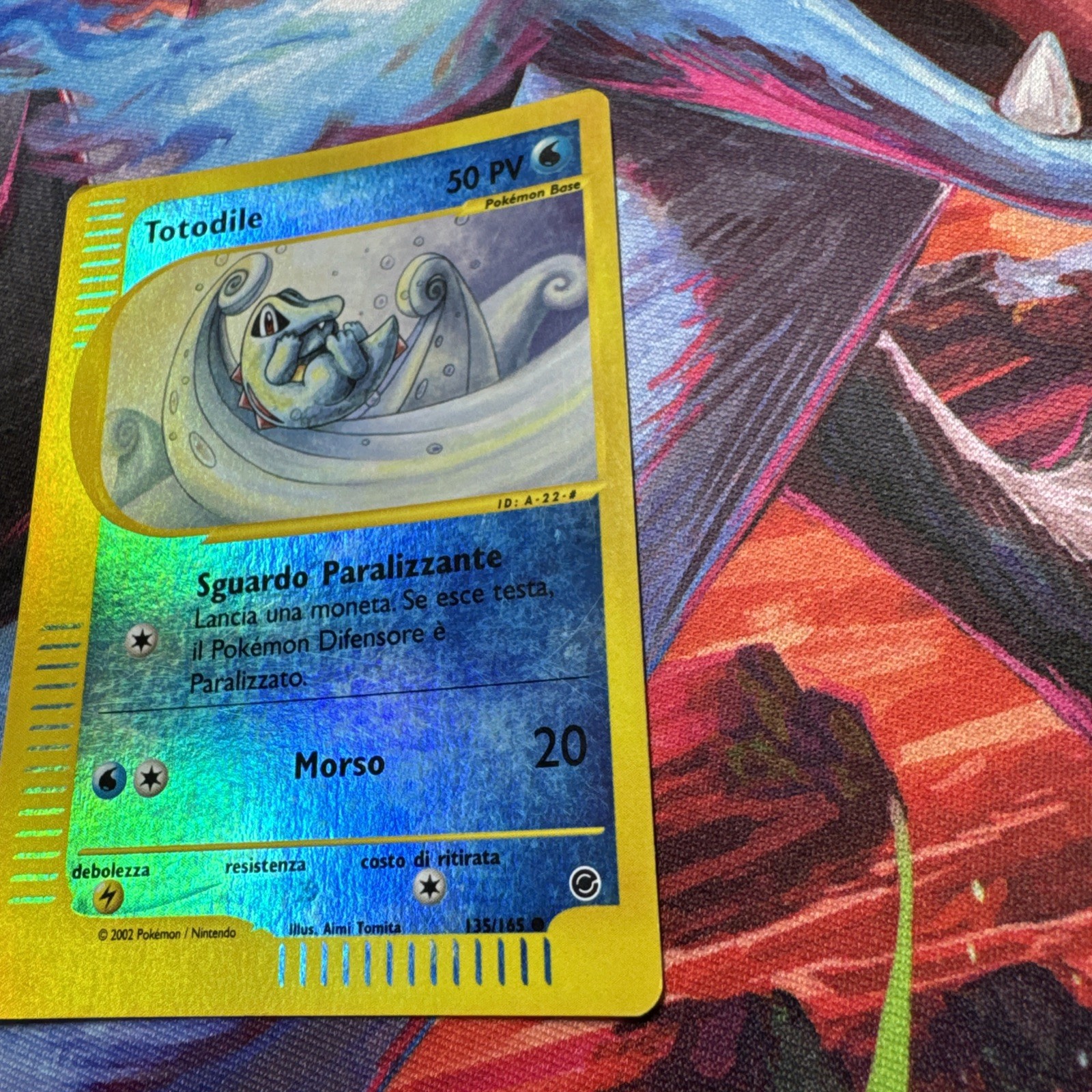 Pokemon TCG **ITALIAN**Totodile 135/165 Expedition Base Set Reverse Holo