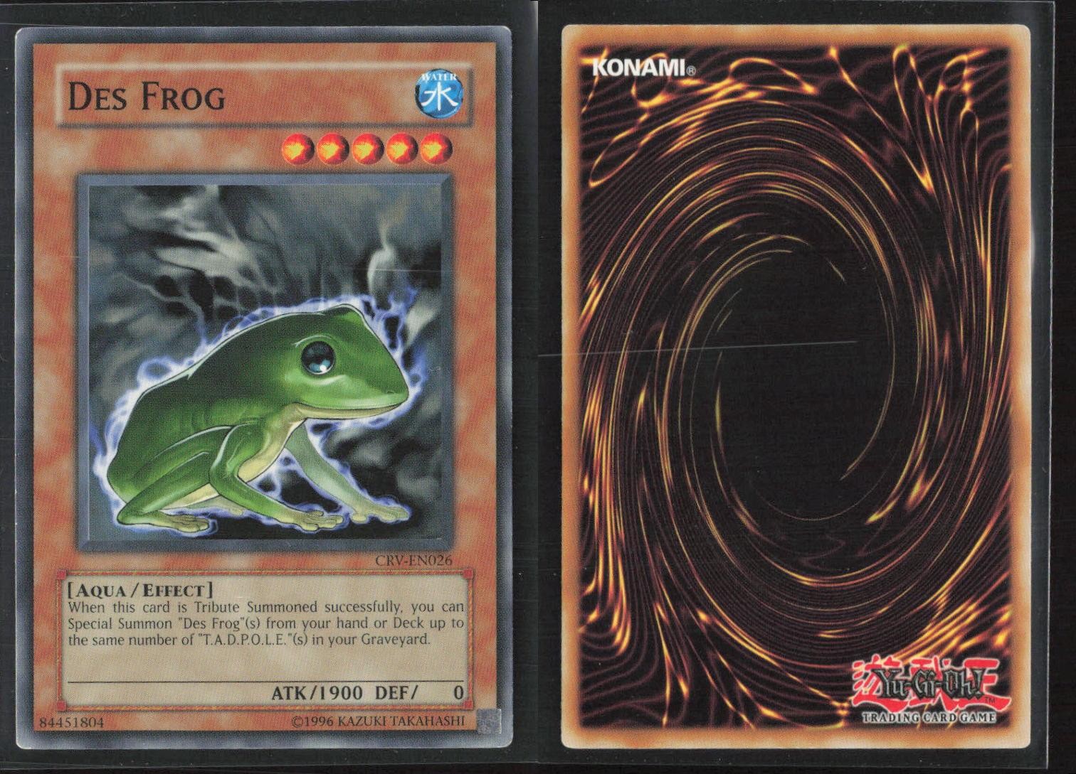 Des Frog CRV-EN026 Common / Short Print Cybernetic Revolution Yu-Gi-Oh MP