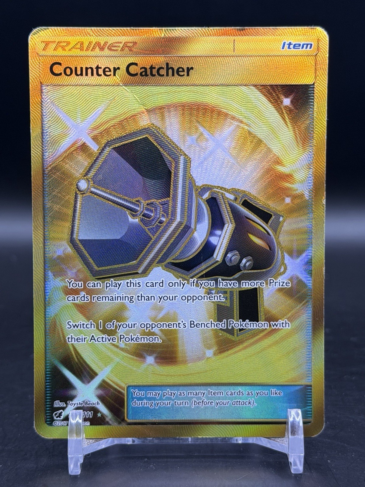 POKEMON TCG Counter Catcher (Secret) 120/111 Sm-Crimson Invasion HP