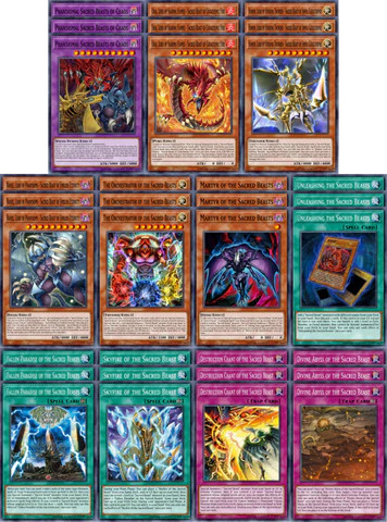 YUGIOH Chaos Origins Sacred Beasts Deck Core 33 cards presale ships 7/3