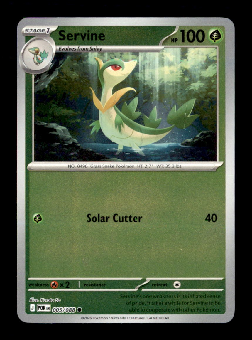Servine Reverse Holo Common ME03: Perfect Order 005/088 NM