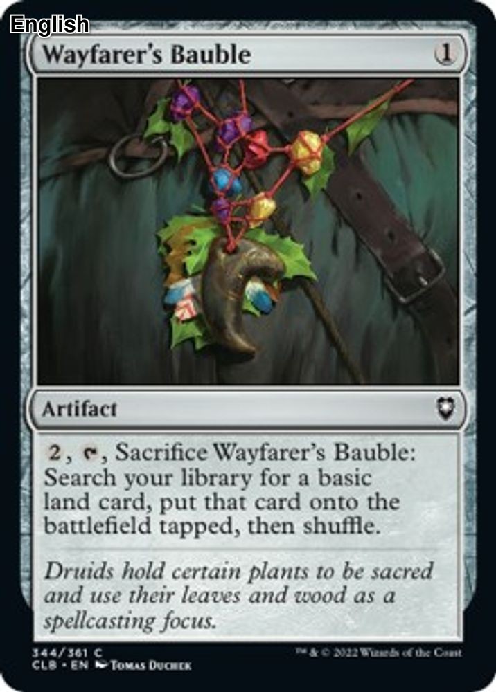 Wayfarer’s Bauble – 344 – NM – Commander Legends: Battle for Baldur’s Gate