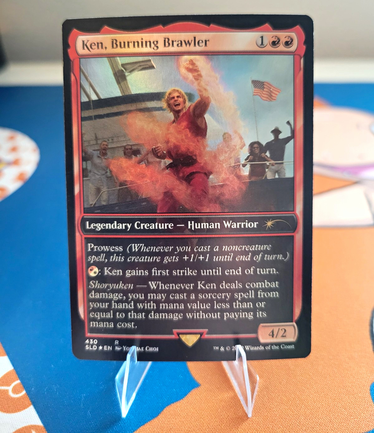 Wizards of the Coast MTG Ken, Burning Brawler Secret Lair 430 Rare Foil