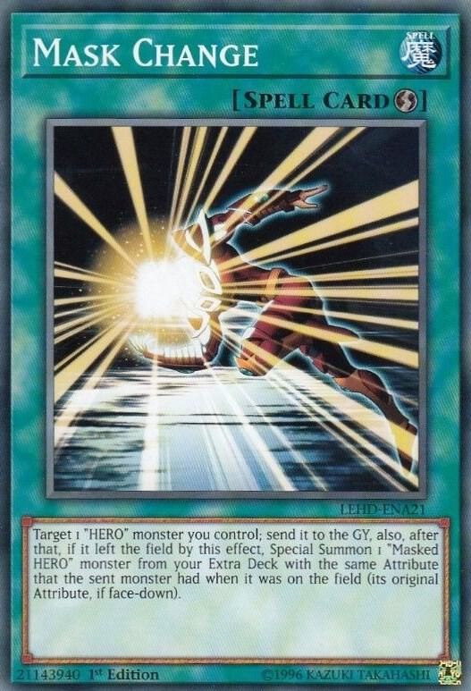 YUGIOH: 1X Mask Change LEHD-ENA21 Common NM