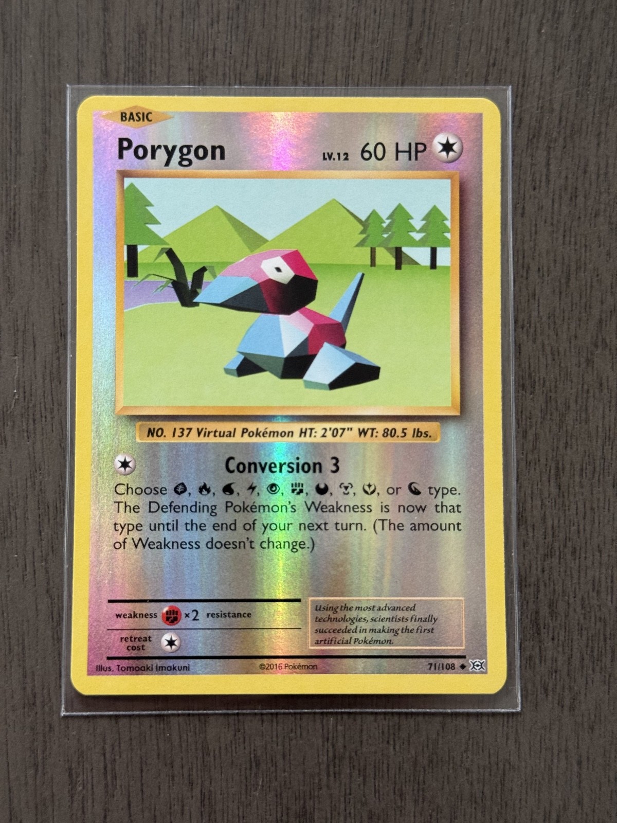 Porygon Reverse Holo Uncommon XY – Evolutions 71/108 NM Tomoaki Imakuni